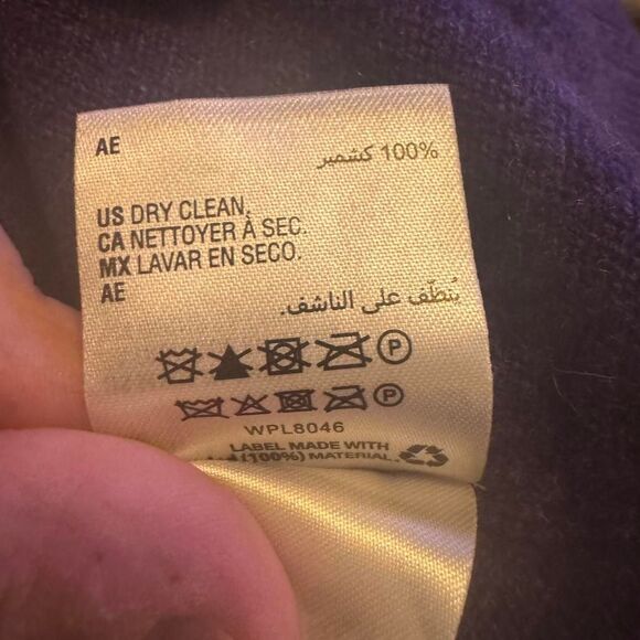 Club Room 100% Cashmere Sweater Men’s L Purple V neck Super Soft Classic Knit - Picture 4 of 5